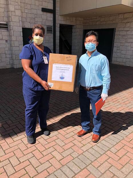Healthcare worker Austin Texas Coronavirus Donations