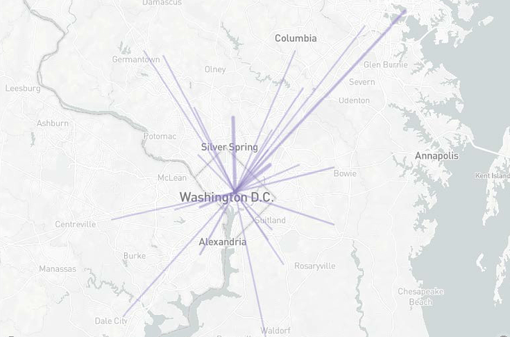 Washington D.C. map