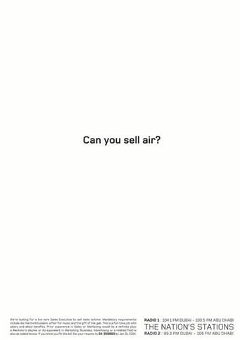can you sell air?